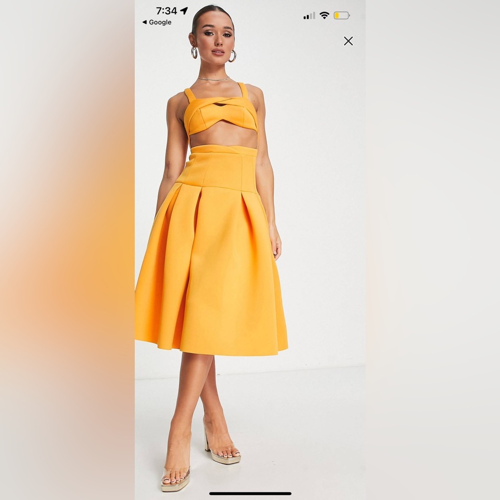 Marigold Scuba Dress